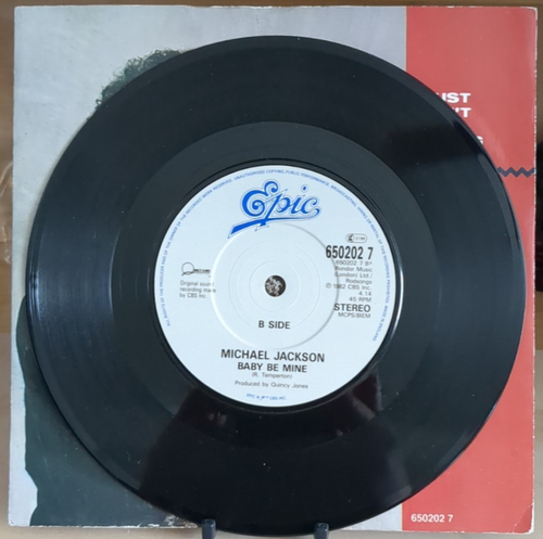 MICHAEL JACKSON: I Just Can't Stop Loving You 1987 Epic - UK Import - 7" Vinyl - Picture 4 of 4