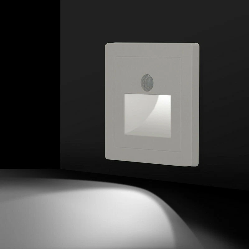 Luz Nocturna Escaleras Armario Sensor de Movimiento Pir LED Blanca Frío 6000K
