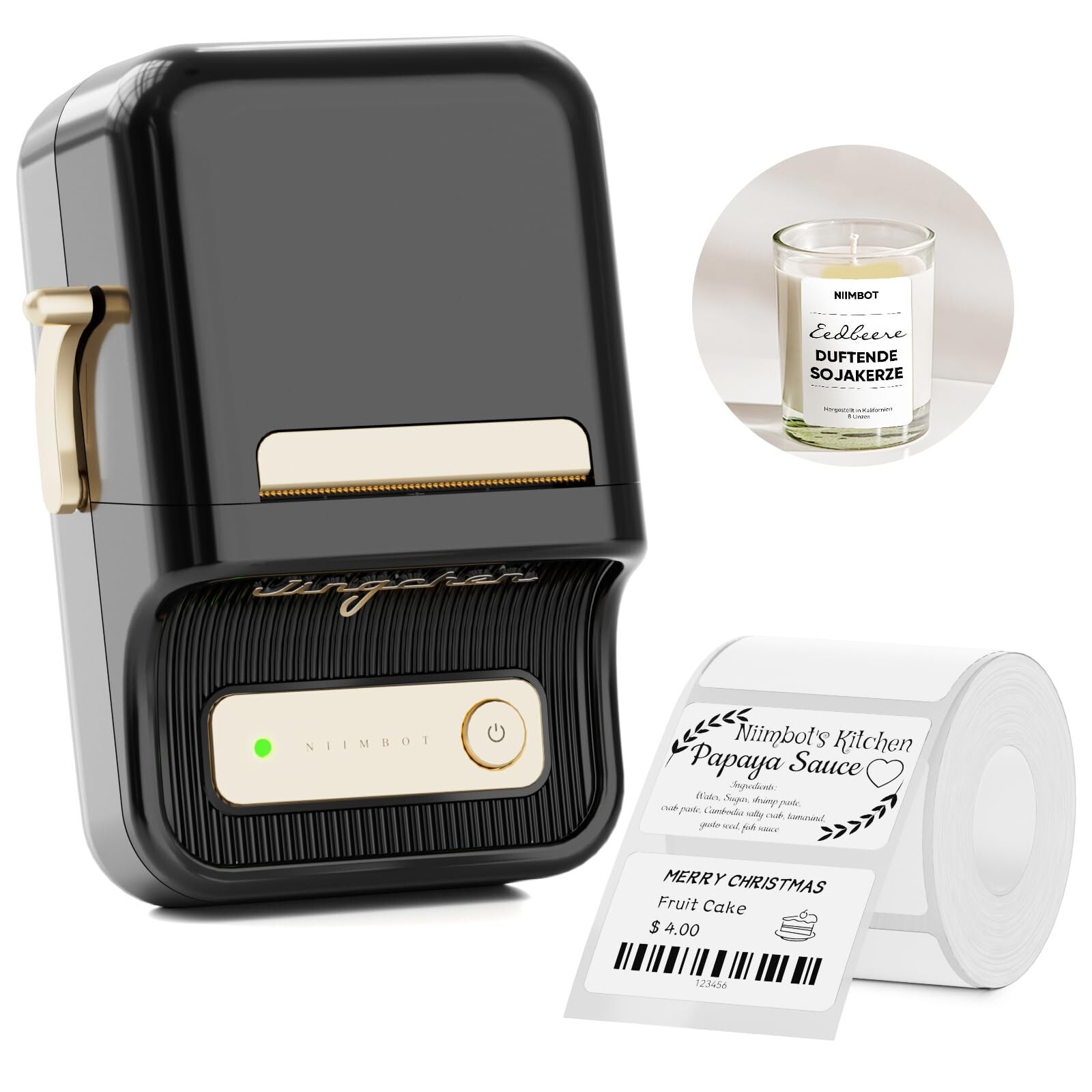 NIIMBOT B21 Bluetooth Thermal Label Printer for Home Office Organization  