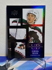2024-25 Upper Deck Series 1 Hockey CLAYTON KELLER #P-3 UD PORTRAITS BLACK 1:240
