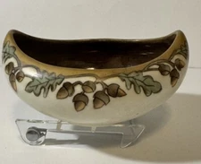 Vintage Favorite Bavaria Dish Bowl Hand painted signed Acorn Fall design