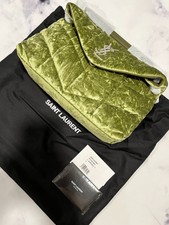 Saint Laurent Small Crushed Velvet Lou Lou Crossbody