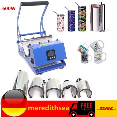 6 in 1 220V Becher Hitzepresse Cup Sublimation Tassenpresse Tassen Presse Becher