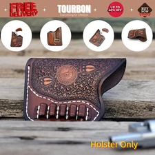 Tourbon Leather Holster for NAA Mini Revolver with 22 mag Ammo Loops Left Handed
