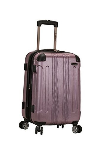 Stylish 20-Inch Pink London Hardside Spinner Wheel Carry-On Luggage