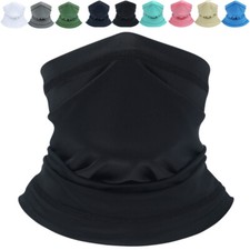 UV Protection Ice Silk Face Mask Neck Gaiter Outdoor Fishing Cycling Tube Scarf