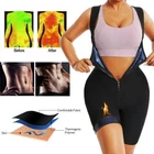 Women Sauna Suit Sweat Jumpsuit Waist Trainer Slimming Sport Full Body Shaper US