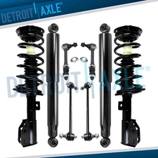 Front Struts & Coil Spring Rear Shocks Sway Bars Kit for 2010-2017 Chevy Equinox