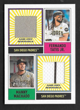 2025 Topps Heritage  TATIS Jr / MACHADO DUAL PLAYER Clubhouse Collection Relic
