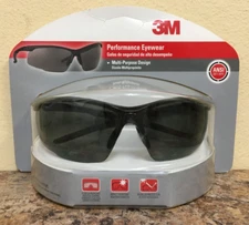3M 47071H1-DC Performance Eyewear Anti-Fog Safety Glasses Black Frame/Gray Lens