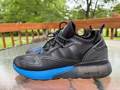 Size 9.5 - adidas ZX 2K Boost Black Glow Blue for sale Size 9.5 - adidas ZX 2K Boost Black Glow Blue for sale