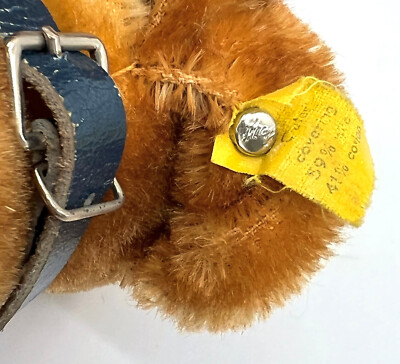 Steiff Bazi Dachshund 1950s Dog Mohair Plush 14cm 5.5in