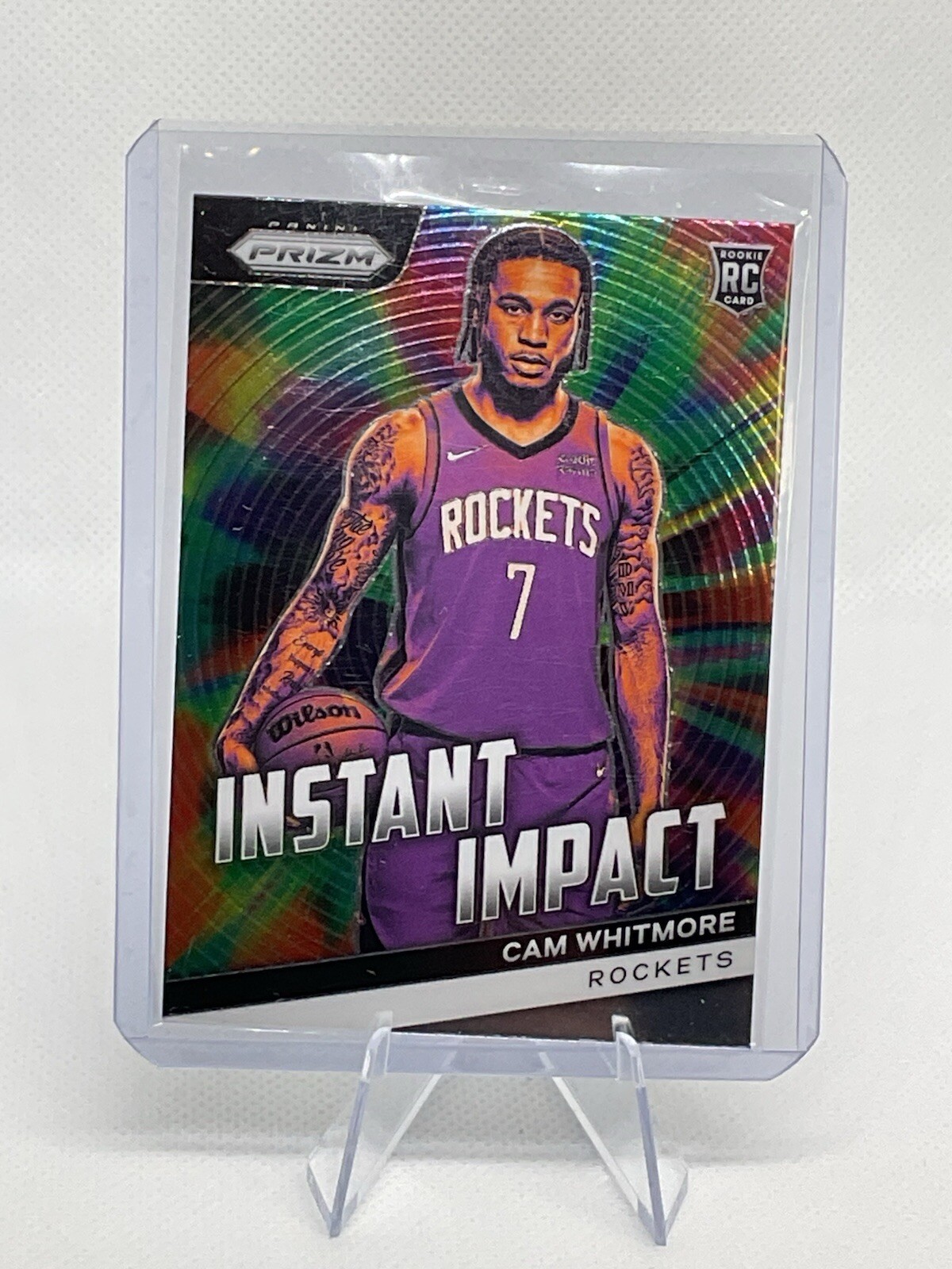 2023-24 Panini Prizm Instant Impact Silver Cam Whitmore Rookie Card #7
