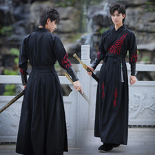 Large Size Traditional Hanfu Dress Man Costume Chinese Ancient Kimono Tang Suit