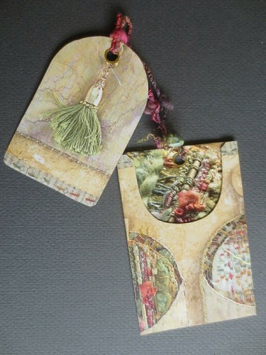 JAN MESSENT BOOKMARK Printed Card Tassel Attached with Fancy Silk Thread 2011 - Picture 2 of 4
