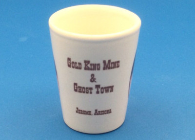 GOLD KING MINE & GHOST TOWN Jerome, Arizona Shot Glass NICE Fast Free Shipping!