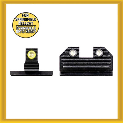 Night Fision Optics-Ready Stealth Series for Springfield Hellcat -Yellow Tritium