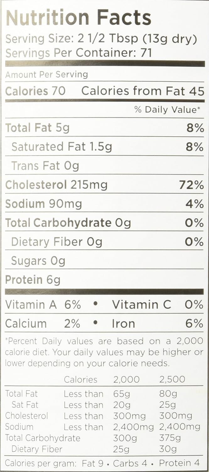 Dried Whole Egg Product 2 lbs 1 oz,100 Eggs, Perfect For long Term