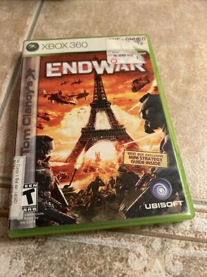 Tom Clancy's EndWar Microsoft Xbox 360 End War Game with Manual Tested & Working