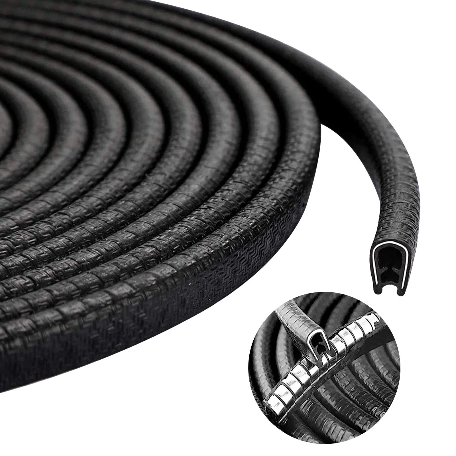 20ft U-Shape Car Door Edge Guard Molding Trim Rubber Edge Strip Seal Protector - Picture 2 of 15
