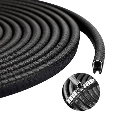32ft U-Shape Car Door Edge Guard Molding Trim Rubber Edge Strip Seal Protector