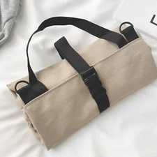 Multi-Purpose Roll Up Tool Bag - Durable Canvas Organizer with Pockets