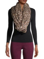 Time and Tru Ladies Womens Animal Print Scarf