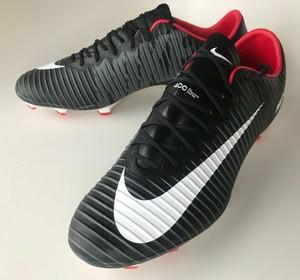 nike mercurial black and red