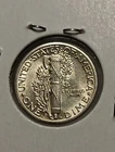 👉1944-D MERCURY DIME  Split Bands Bu Choice F/618