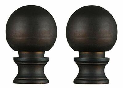 Ciata Lighting 1-1/2-Inch Oil Rubbed Bronze Ball Lamp Finial (2 Pack)
