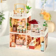 Rolife DIY Miniature DollHouse Kit Wooden Handmade Toy Perfect Creative Gift