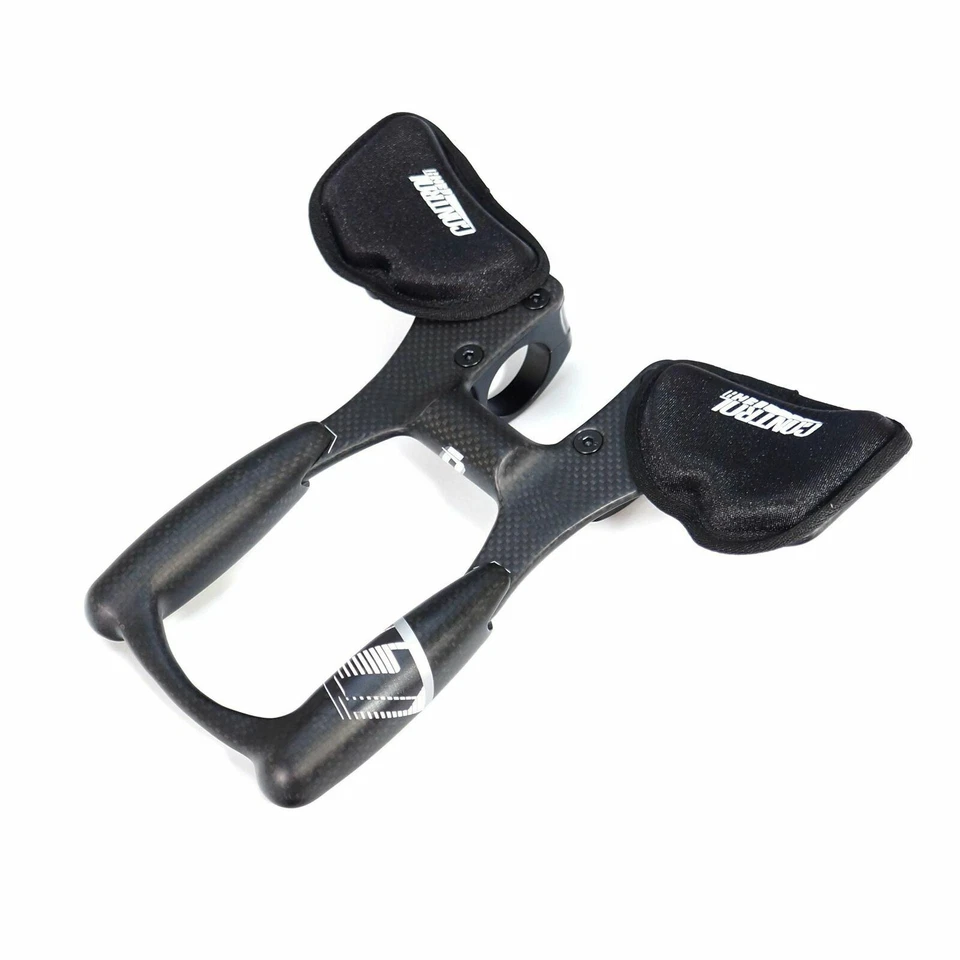 Controltech Triathlon Aero Cockpit Carbon 31.8mm Bicycle TT Arm Rest Handlebar - Image 3 of 4