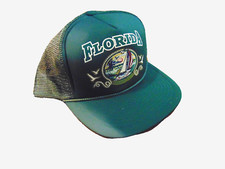 VINTAGE UNWORN 80'S FLORIDA SUN BLEACHED FOAM MESH ROPE TRUCKER SNAPBACK HAT