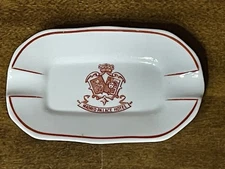 Vintage MADRID PALACE HOTEL Spain Alvarez Santa Clara Vigo Ceramic Ashtray 5"x3"