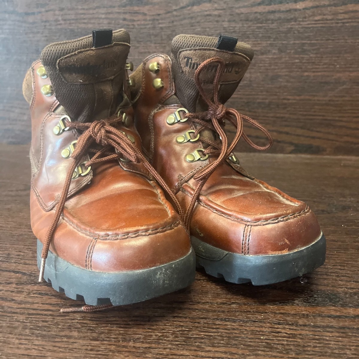 Timberland 81056 Hiking Mens US 11 M Brown Leather Lace Up Moc Toe