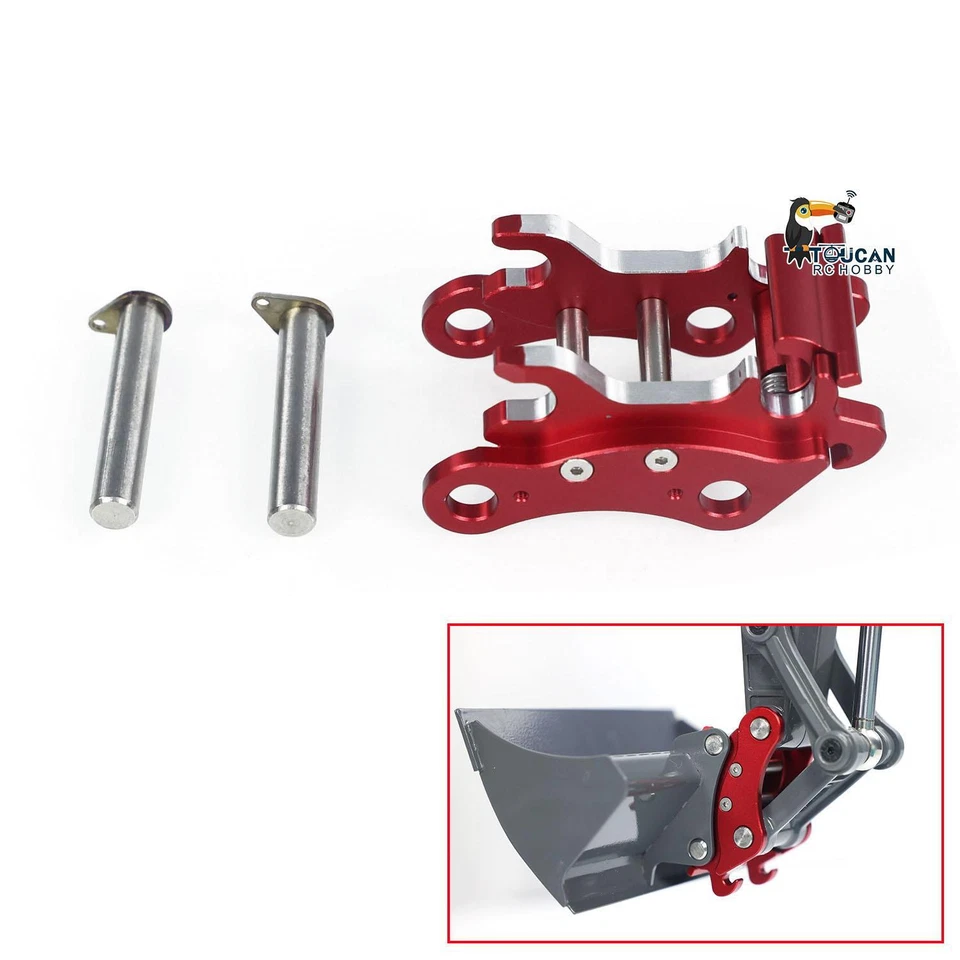 Metal Manual Quick Release Coupler for 1:14 RC Hydraulic 3 Arms Excavator EC160E - Image 2 of 4