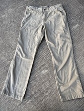 Carhartt Men's Relaxed Fit Rugged Flex Canvas Carpenter Work Pants Khaki 34x 32