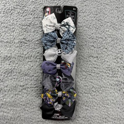 Disney Nightmare Before Christmas Hair Bows One Size Jack Skellington 8 Pack