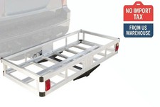 Elevate Outdoor Aluminum Basket Cargo Carrier Hitch Mount Lightweight Luggage.