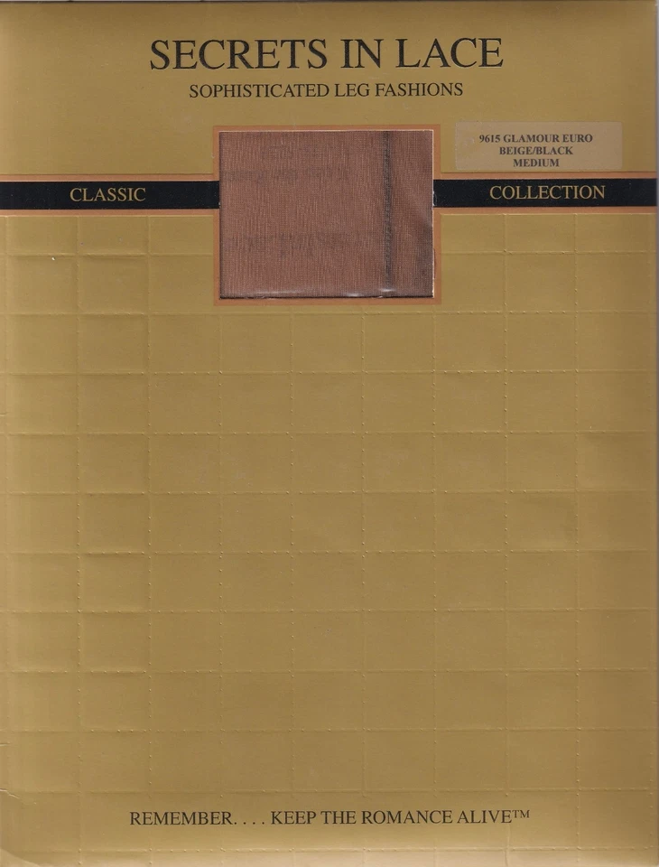 Nylonstrümpfe Naht SECRETS IN LACE Kontrastfarbe. M. Fully Fashioned Strümpfe. - Bild 2 von 4