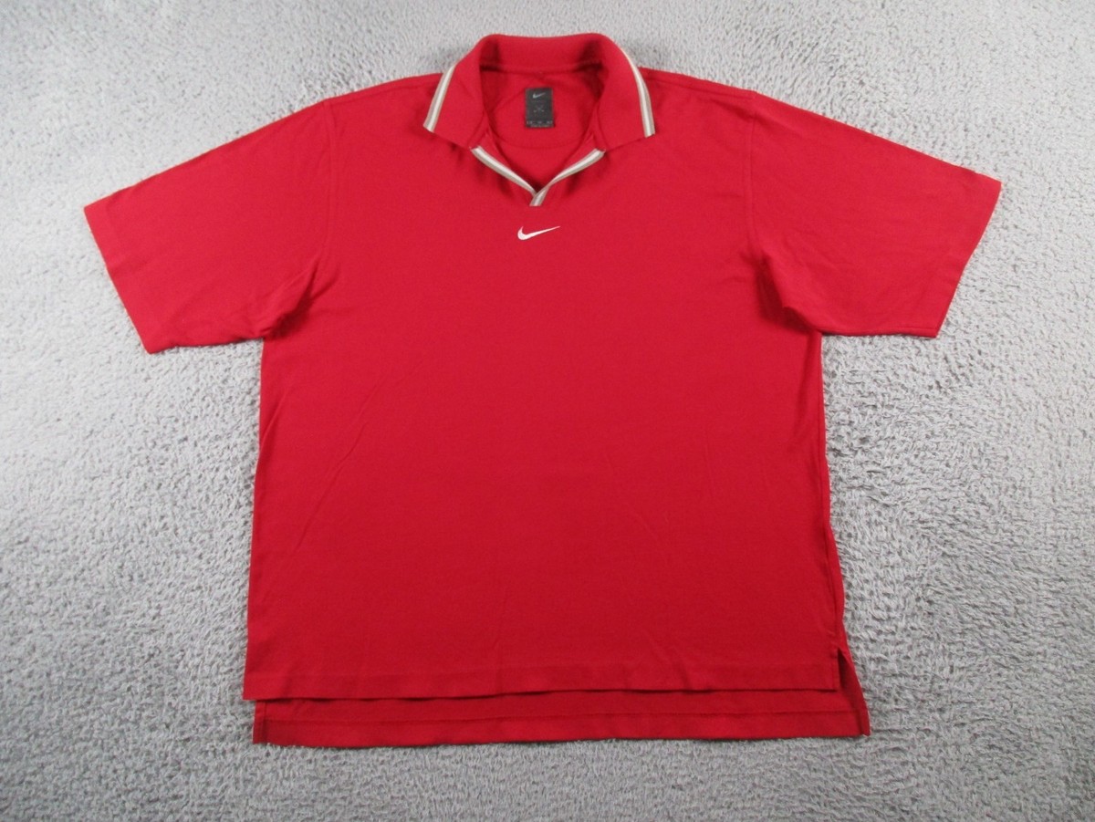 men's nike red polo shirt