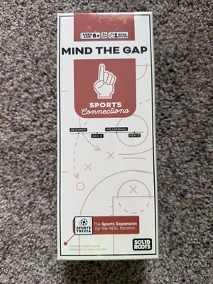 Brand New Solid Roots Mind The Gap Sports Connections Trivia Game Expansion Pack