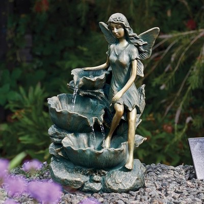 Smart Garden Solar Powered Wasserfontäne Fairy Falls Bronze Gartenbrunnen