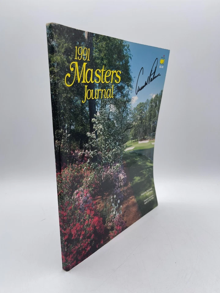 Arnold Palmer Autografiado 1991 Masters Journal por Augusta National Golf Club Foto 2 de 4