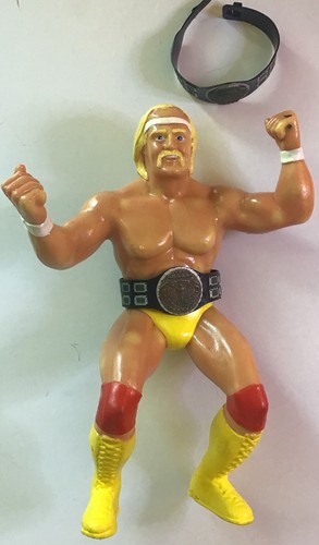 WWF LJN Hulk Hogan 1984 Rubber Wrestling Figure wi...