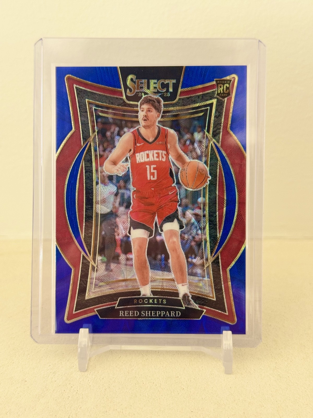 2024-25 Panini Select - Concourse Reed Sheppard #68 Blue (RC) Scope Prizm /249