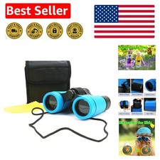 Adjustable Kids Binoculars with Rubber Eyepieces for Ages 3-12 - Explore Nature 