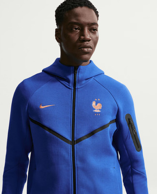 France National Team Nike 2026 Tech Fleece Windrunner Raglan Full-Zip Hoodie L