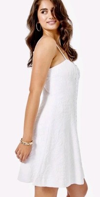Lilly Pulitzer Perry Resort White Pineapple Pucker Jacquard Dress Size 6