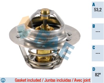 THERMOSTAT KÜHLMITTEL 5202482 FÜR PEUGEOT 205/II/Convertible EXPERT/Van BOXER - Bild 2 von 8